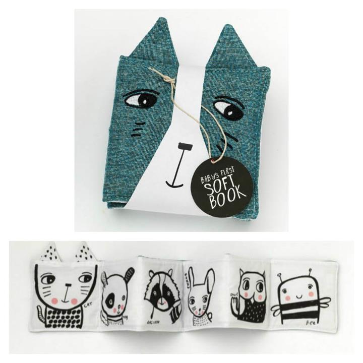 Wee Gallery Friendly Faces In The Garden Cloth Book