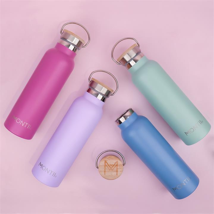 White MontiiCo Insulated Drink Bottles - 600ml