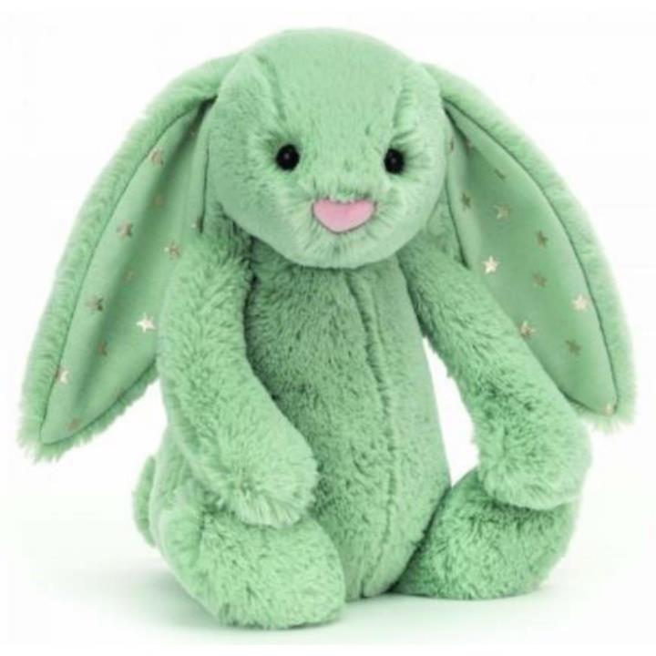 Jellycat Original Bashful Sparklet Green Bunny