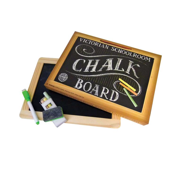 Chalk Board & White Board Set - With Chalk & Erasable Marker