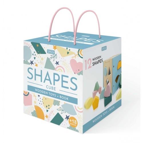 Wooden Shapes Sorting Box and Book Set