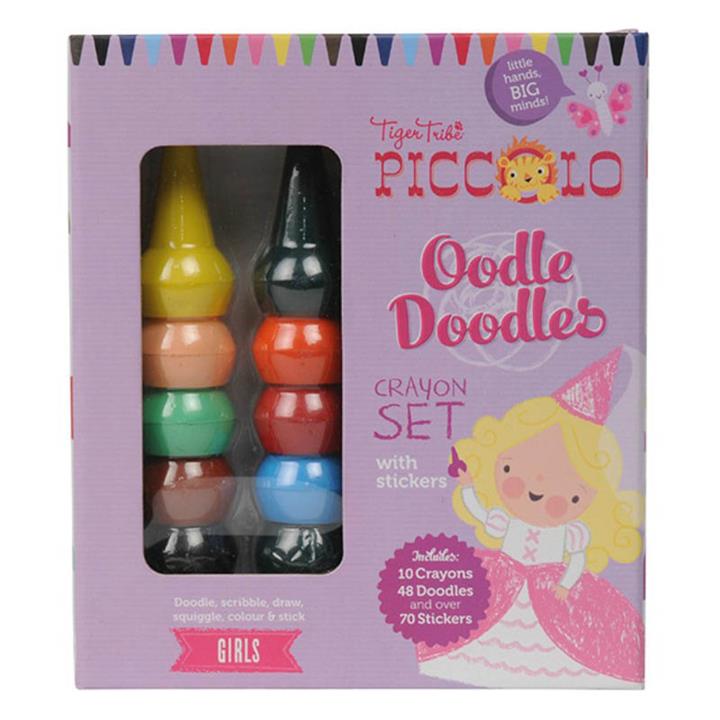 Tiger Tribe Girls Oodle Doodles Crayon Set