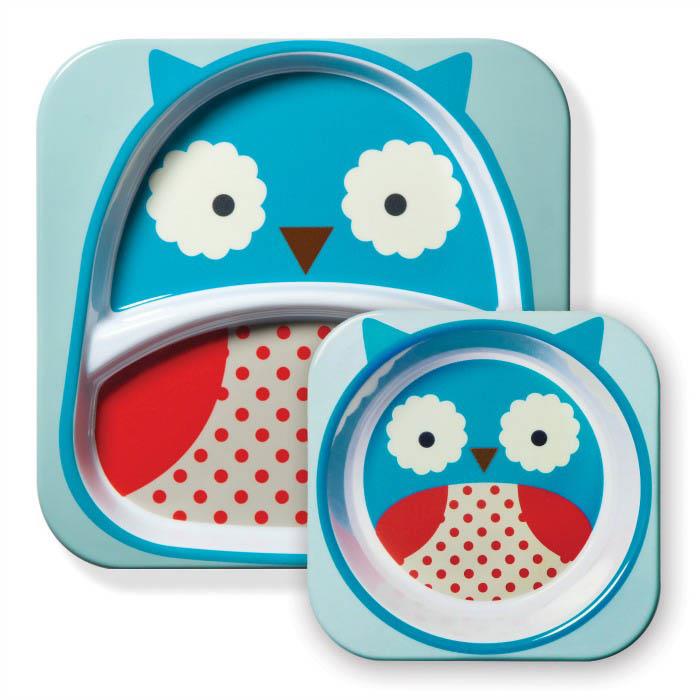 Skip Hop Zoo Owl Melamine Dinnerware