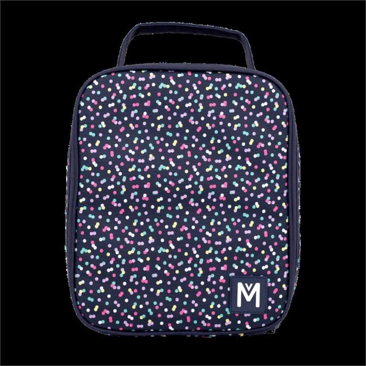 MontiiCo Insulated Large Lunch Bag and Ice Pack Confetti