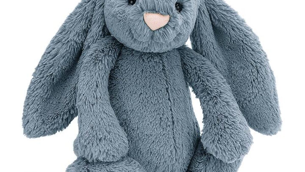 Jellycat Original Bashful Dusky Blue Bunny - Juna Bear