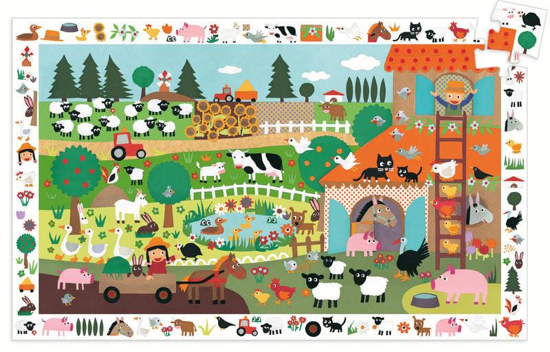 Djeco Observe Farm Puzzle 35pc