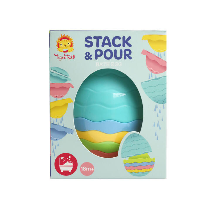 Tiger Tribe Stack and Pour Bath Egg - Eco