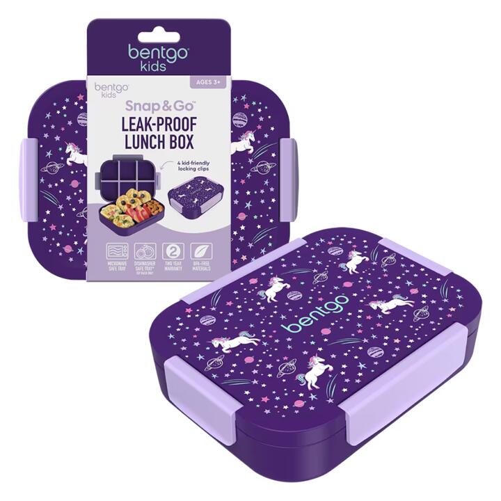 Bentgo Kid's Snap & Go Lunch Box - Unicorn