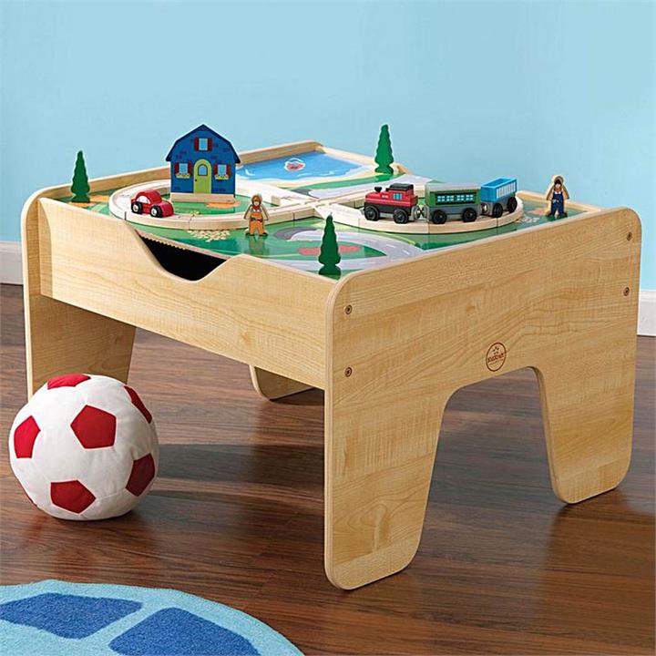 Kidkraft 2 in 1 Activity Table, Blocks and Train Set