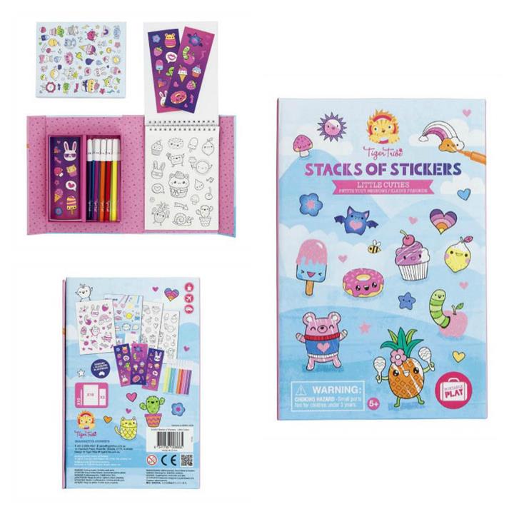 Tiger Tribe Stacks of Stickers Little Cuties
