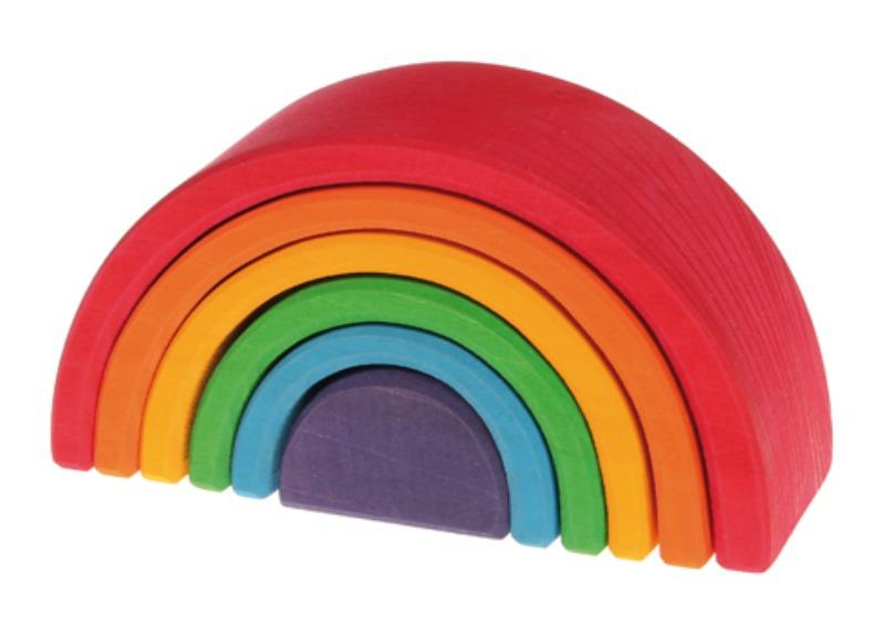 Grimm's Medium Wooden Rainbow 6pcs
