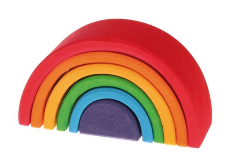 Grimm's Small Wooden Rainbow 6pcs