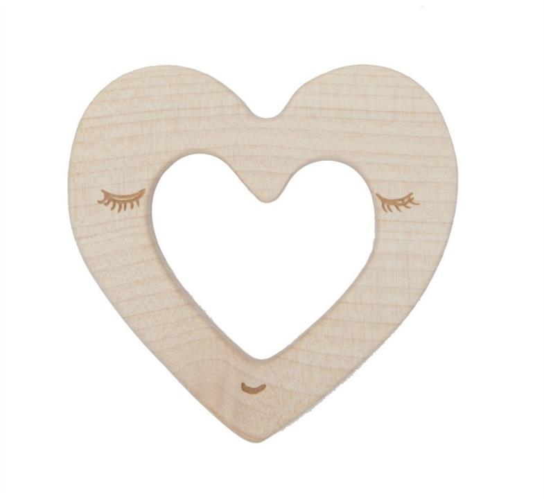 Wooden Story Heart Maple Wood Teether