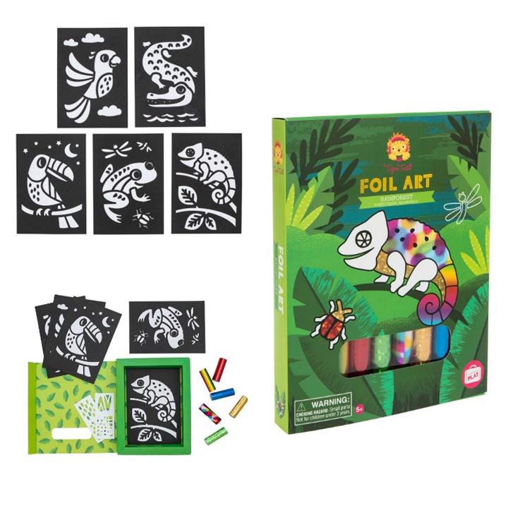 Tiger Tribe Foil Art Rainforest