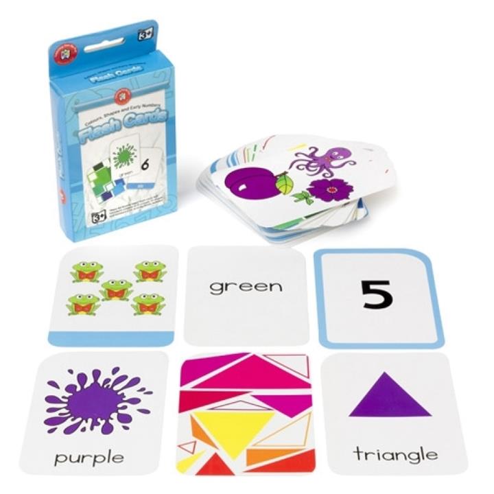 Colours, Shapes and Early Numbers Flash Cards