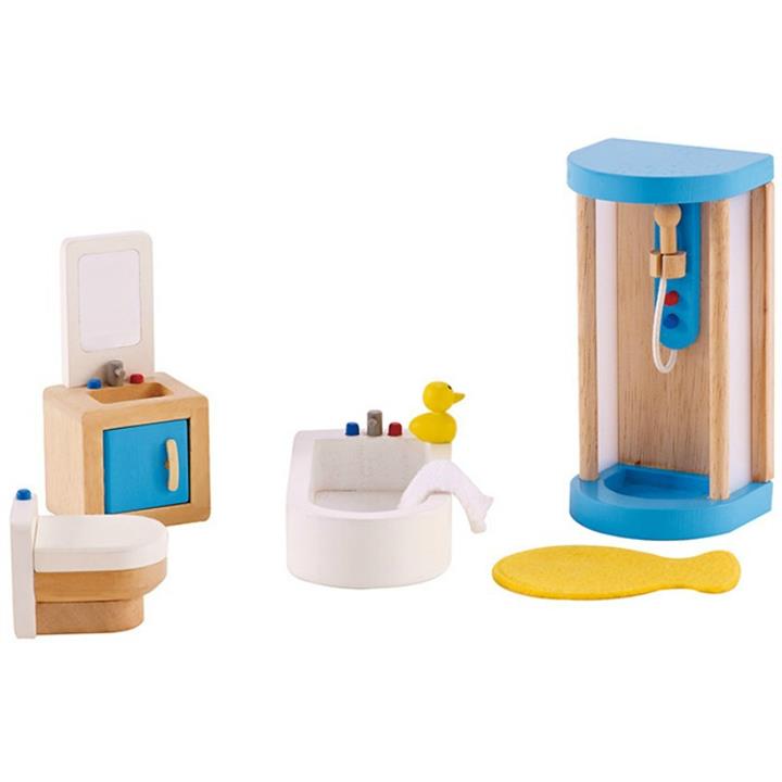 Hape All Seasons Dollhouse Family Bathroom