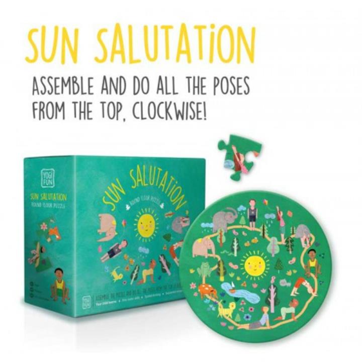 Yogi FUN Yoga Sun Salutation Floor Puzzle