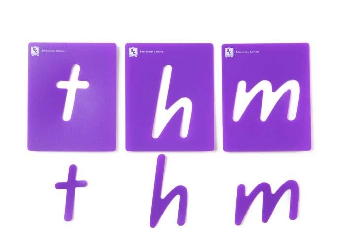 Alphabet Lowercase Stencils Pkt 26 (QLD)