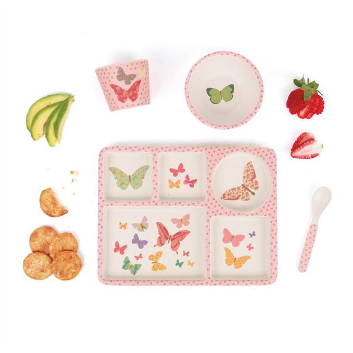 Love Mae Divided Plate Set Butterflies
