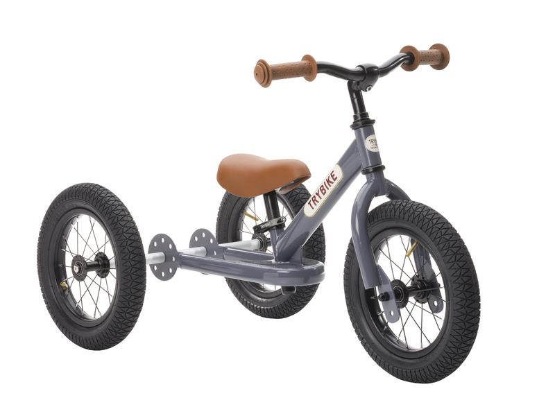 Trybike Vintage Grey 2 in 1 Balance Bike