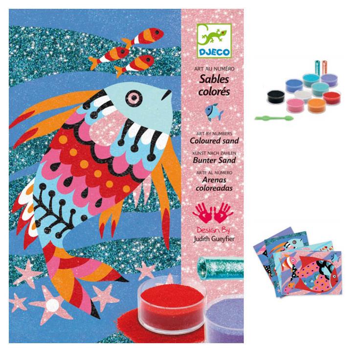 Djeco Coloured Sand Rainbow Fish