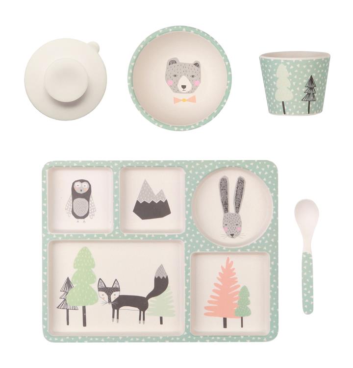 Love Mae Bamboo Dinner Set Fox and friends