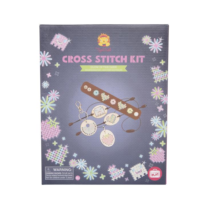 Tiger Tribe Cross Stitch Kit - Glow in the Dark