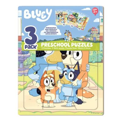 Bluey 3 Pack Preschool Puzzles