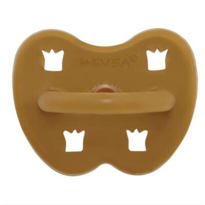 Hevea Round Teat Pacifiers Turmeric (3 to 36M)