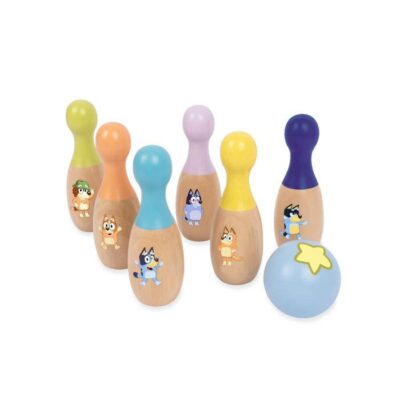 Bluey Wooden Character Bowling