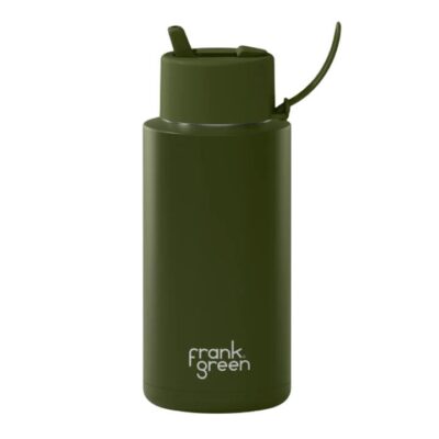 Frank Green 34oz Khaki Drink Bottle with Silicone Sipper