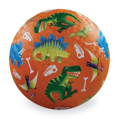 5 Inch Playground Ball Dinosaurs Orange