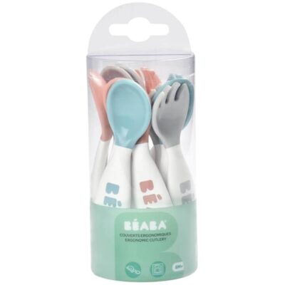Beaba 2nd Stage Ergonomic Cutlery Spoon and Fork Set