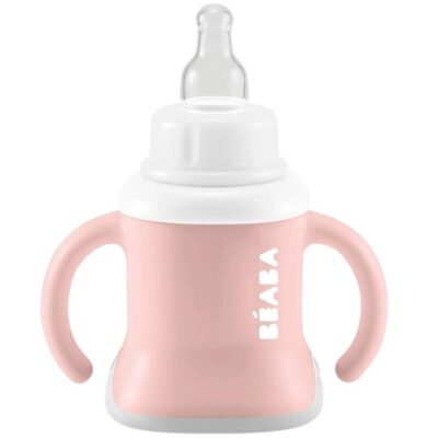 Beaba 3-in-1 Evolutive Training Cup - Old Pink