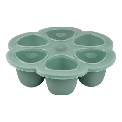 Beaba Multiportions Silicone Tray 6x90ml - Sage Green