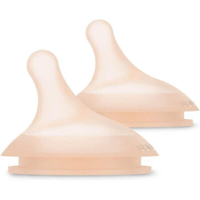Suavinex Zero Zero Silicone Teat 2 Pack - Dense Flow 6+ Months
