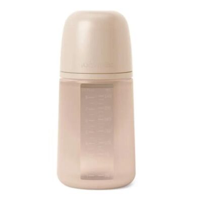Suavinex Colour Essence Silicone Bottle 240ml Medium Flow 3+ Months - Nude