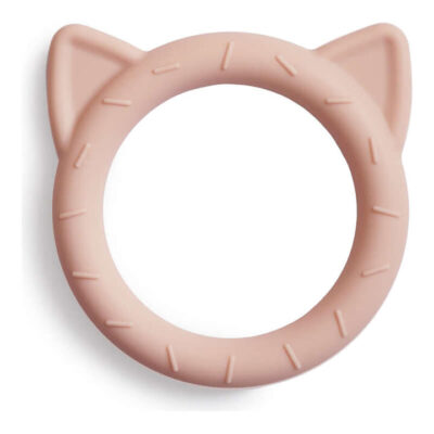 Mushie Cat Teether - Blush