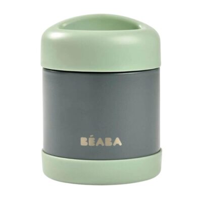Beaba Stainless Steel Isothermal Portion 300ml - Mineral Grey