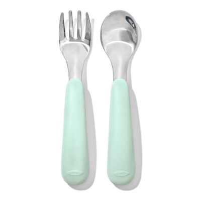 OXO Tot Fork & Spoon Set - Opal