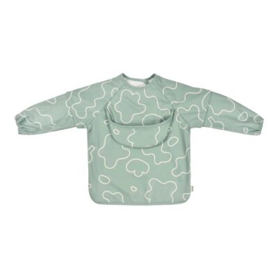 Beaba 2 in 1 Bib w/Removable Sleeves - Sage green