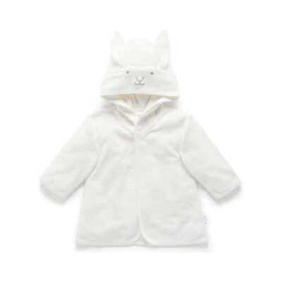 Purebaby Hooded Bathrobe - Vanilla Bunny (12m-24m)