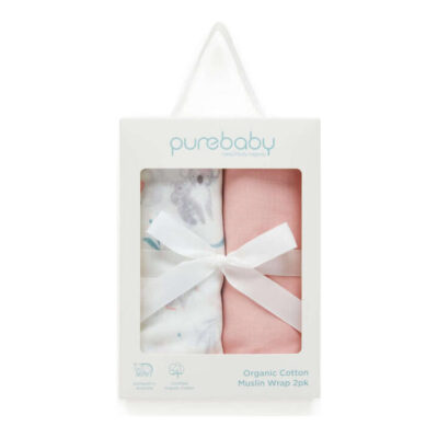 Purebaby Muslin Wrap Hamper - Blossom Friends Pack (OS)