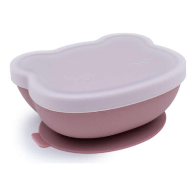 We Might Be Tiny Bear Stickie Bowl - Dusty Rose