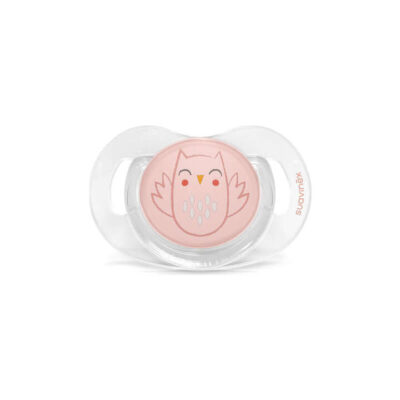 Suavinex Bonhomia Owl SX Pro Soother 0-6 Months - Pink