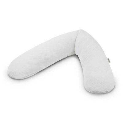 Theraline The Original Maternity and Nursing Pillow - Light Grey Muslin