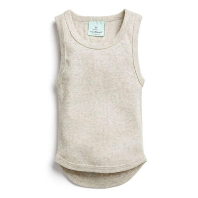 ergoPouch Bodywear Singlet - Grey Marle - 0.2 Tog - 3-6m