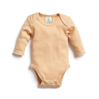 ergoPouch Bodywear Long Sleeve Bodysuit - Wheat - 0.2 Tog - 0-3m