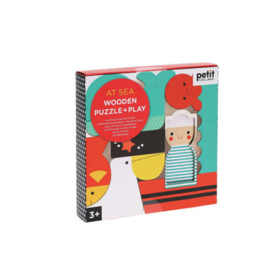 Petit Collage At Sea Mini Wood Puzzle