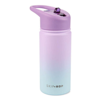 Skip Hop Wander Stainless Steel Water Bottle - Ombre Purple